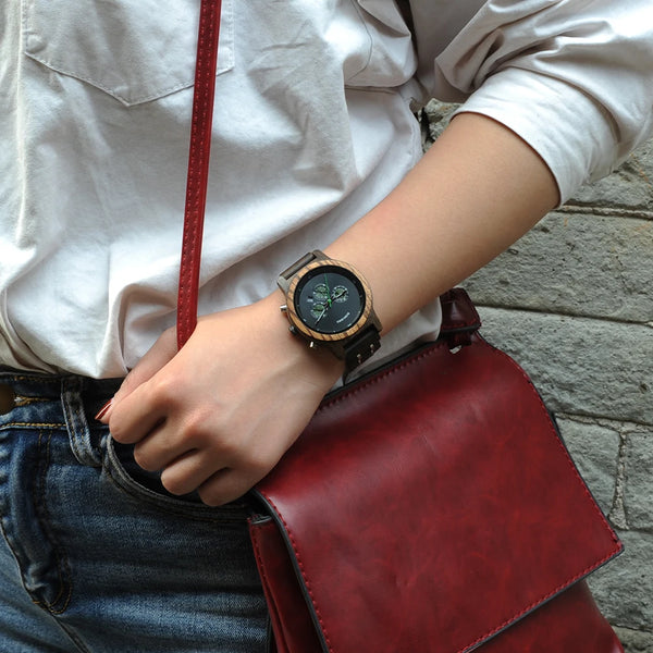 BOBO BIRD Classy Multi Dial Wooden Watch