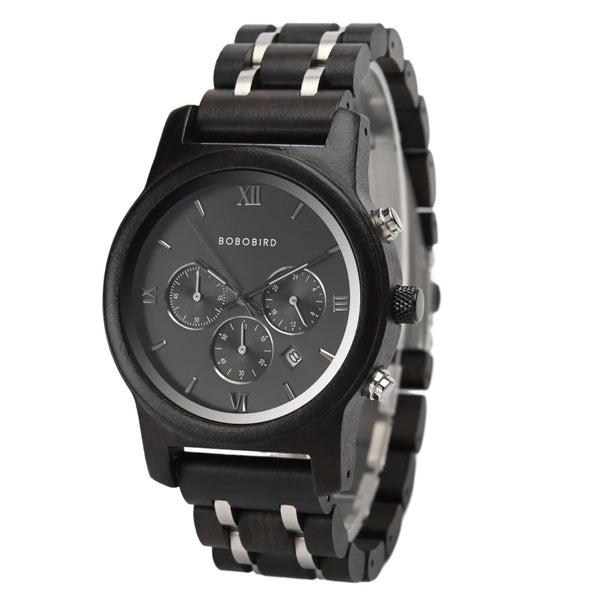 BOBO BIRD Classy Multi Dial Wooden Watch