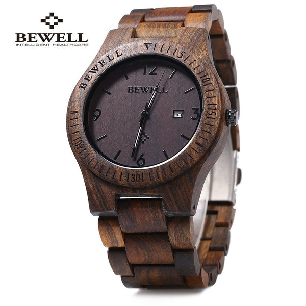 Bewell ZS-W086B Wood Watch Men