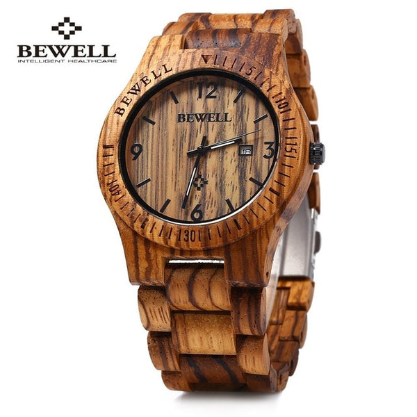 Bewell ZS-W086B Wood Watch Men