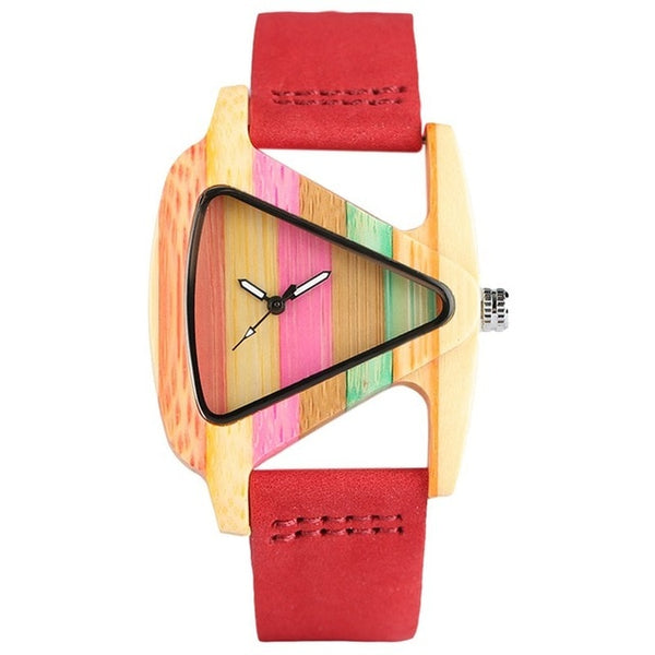 Unique Colorful Wooden Watch Women