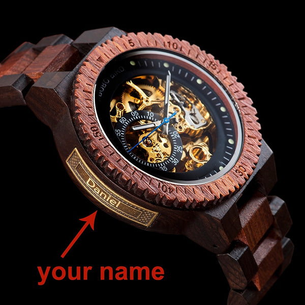 Personalized Custom Wooden Watch Men - BOBO BIRD