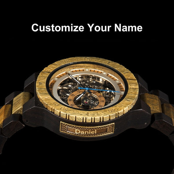 Personalized Custom Wooden Watch Men - BOBO BIRD