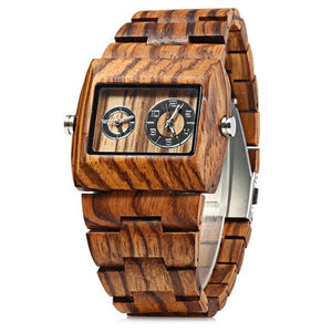 BEWELL Quartz Watch Men Wood Watch