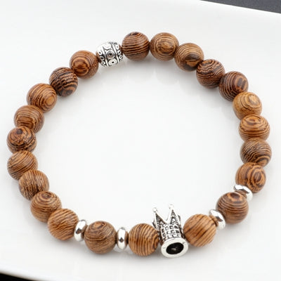 Men's Natural Wood Beads Bracelets