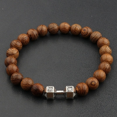 Men's Natural Wood Beads Bracelets