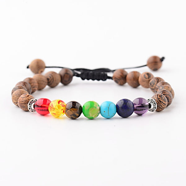 Men's Natural Wood Beads Bracelets