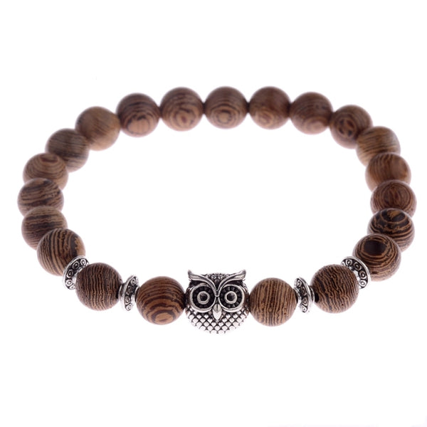 Men's Natural Wood Beads Bracelets