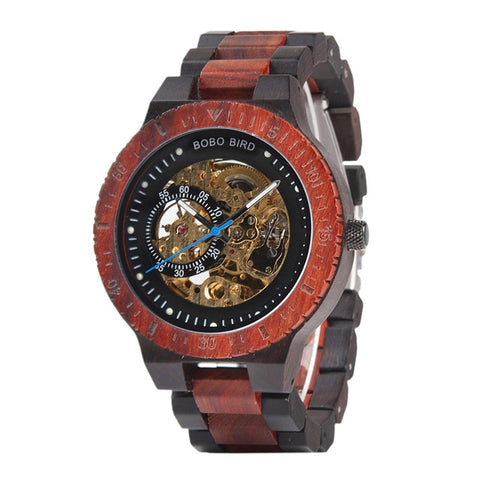 BOBO BIRD Men's Wooden Automatic Mechanical Watch