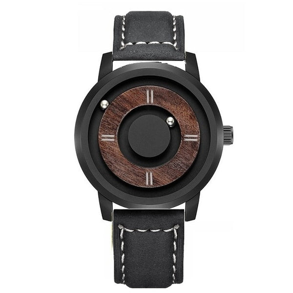 2020 EUTOUR Mens Stainless Steel + Wood Watch